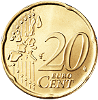 Италия 20 центов