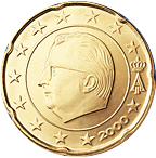 Бельгия 20 центов