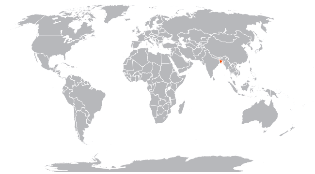 Бангладеш на карте мира