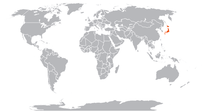 Япония на карте мира