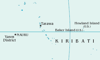 Карта Науру