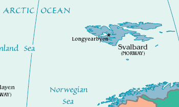 Карта Острова Шпицберген