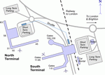 Схема аэропорта Гатвик