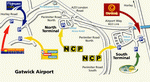 Схема парковок аэропорта Гатвик