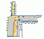 Схема Терминала 2 аэропорта Праги