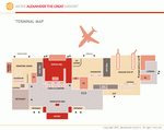 Схема аэропорта Скопье