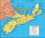 Карта Новой Шотландии