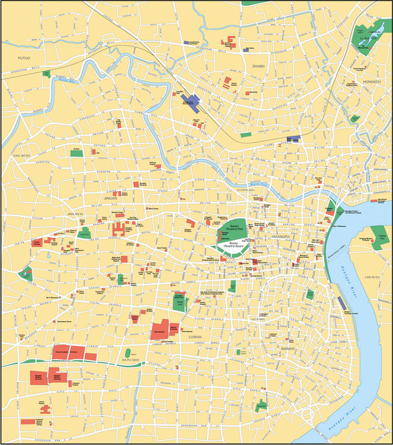 Карта Шанхая