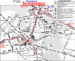 Карта Зеленограда