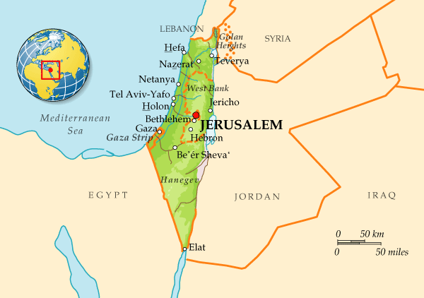 Карта Израиля