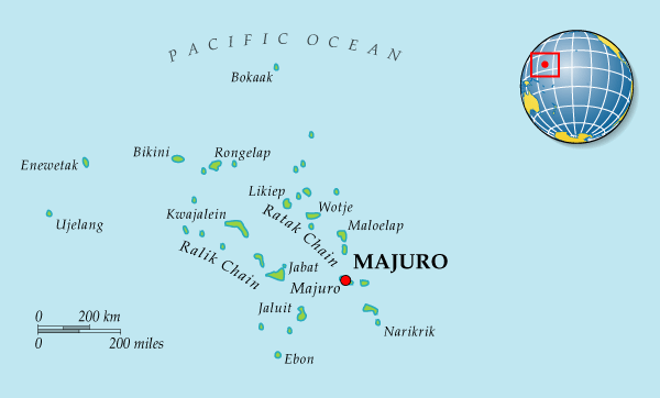 Карта Маршалловых островов