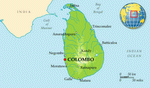 Карта Шри-Ланки