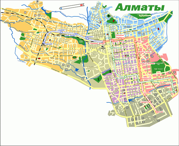Схема метро Алма-Аты