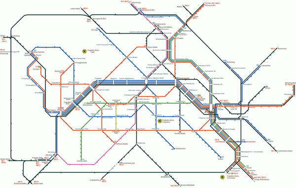 Схема метро Берлина