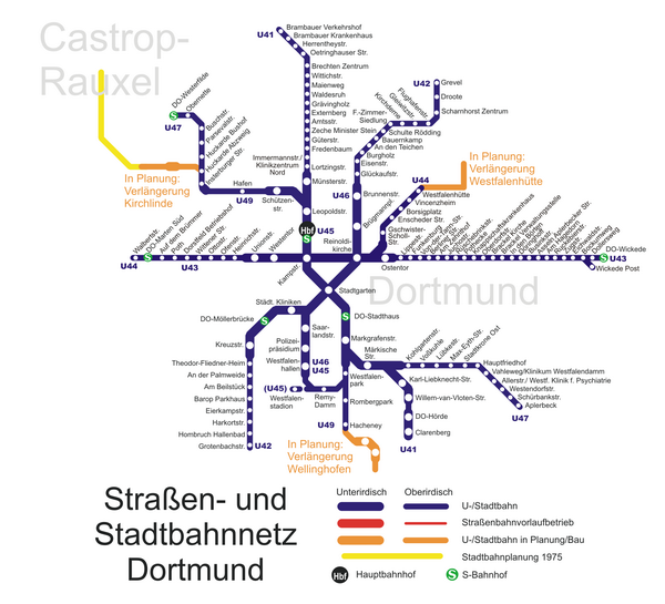 Схема метро Дортсмута
