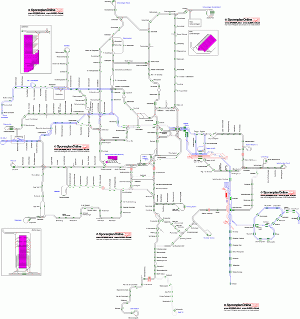 Схема метро Гааги