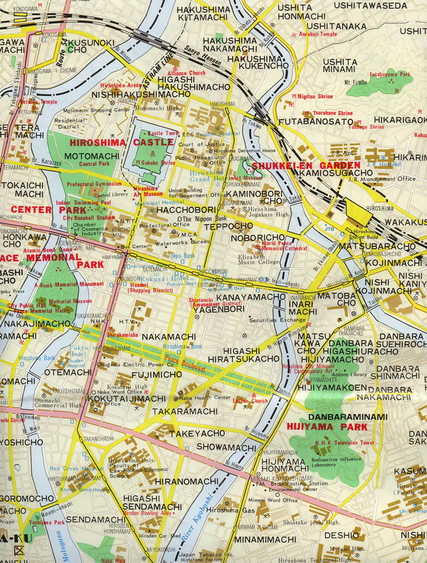 Схема метро Хиросимы