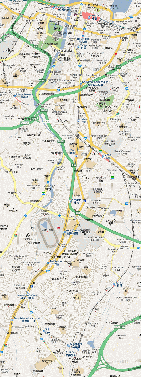 Схема метро Китакиушу