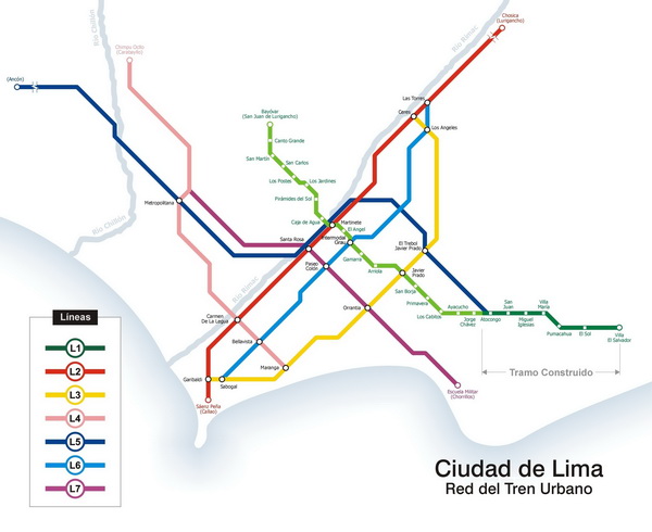 Схема метро Лимы