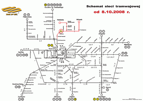 Схема метро Познани