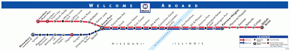 Схема метро Сан-Луиса