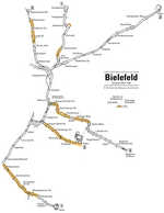 Схема метро Билефельд