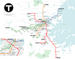 Схема метро Бостон