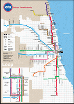 Схема метро Чикаго