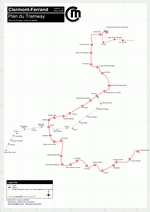 Схема метро Клермон-Ферран