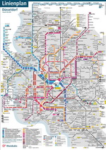 Схема метро Дюссельдорф