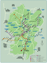 Схема метро Куала-Лумпур