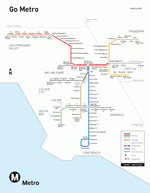 Схема метро Лос-Анджелес