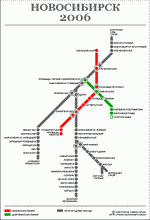 Схема метро Новосибирск