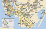 Схема метро Нью-Йорк