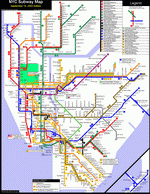 Схема метро Нью-Йорк