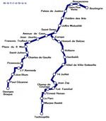 Схема метро Руан