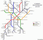 Схема метро Санкт-Петербург