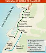 Схема метро Сальвадор