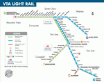 Схема метро Сан-Хосе
