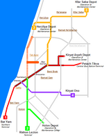 Схема метро Тель-Авив