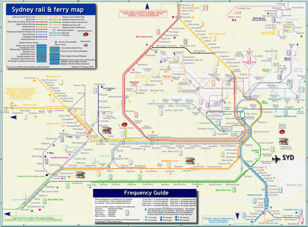 Схема метро Сиднея