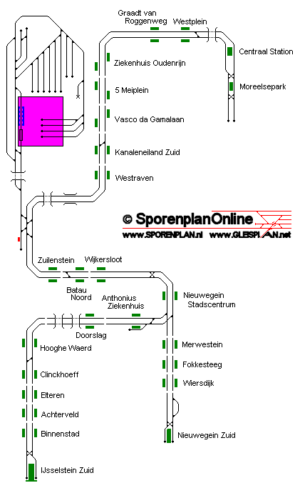 Схема метро Утрехта