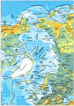 Карта Северного-Ледовитого океана