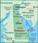Карта Делавера