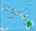 Карта Гавай