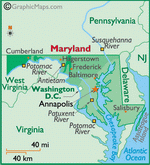 Карта Мэриленда