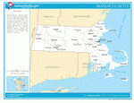 Карта округов Массачусетса