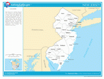 Карта округов Нью-Джерси