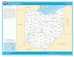 Карта округов Огайо
