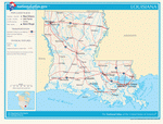 Карта дорог Луизианы